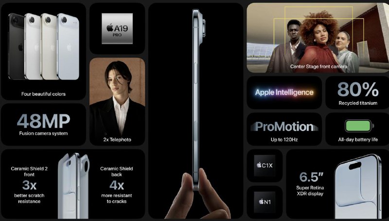 #AppleEvent苹果正式发布新一代iPhone 17 