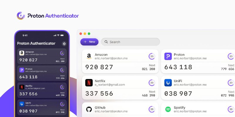 #互联网观察  ▎Proton 推出永久免费的双重身份验证软件Authenticator 隐私科技公司 Proton 正式推出一款全新的免费双重身份验证（2FA）工具——Proton Authenticator，为全球用户提供更安全、更灵活的数字身份保护方案