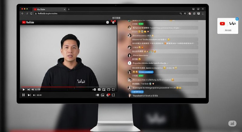 #互联网观察  #插件▎让YouTube也能看B站弹幕